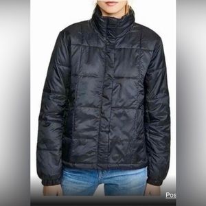Madewell packable puffer black XS
